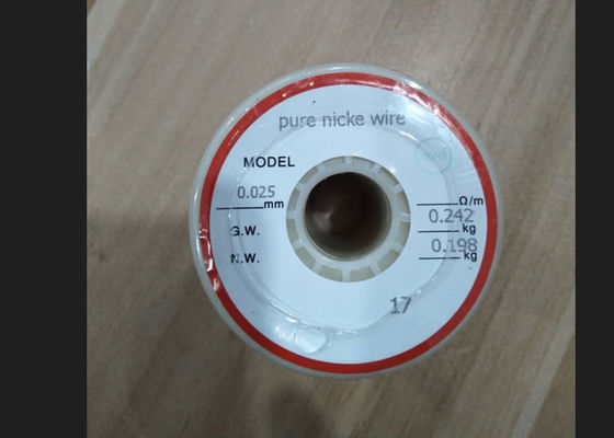 İyi fiyat 0Endüstriyel uygulamalar için %99.2 Nikel içeriği olan.025mm Nikel 200 Tel çevrimiçi
