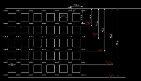 İyi fiyat Pil Saf Nikel Şerit 0,15m 0,2mm Kalınlık, 23,4 Pitch Mesafeli çevrimiçi